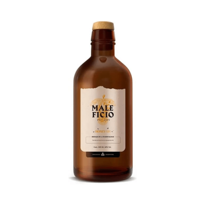 Maleficio Honey Gin (500ml x 6 Bottles)