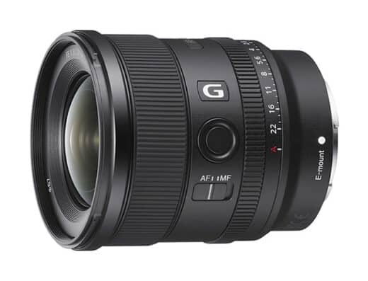 Sony E-mount SEL20F18G (FE 20mm F1.8 G) Wide-Angle Prime Lens Rental in Japan
