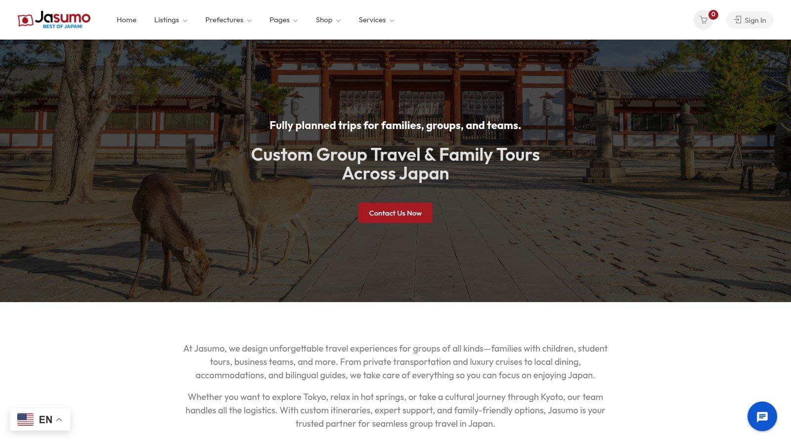 Japan Group Travel Planning – Jasumo