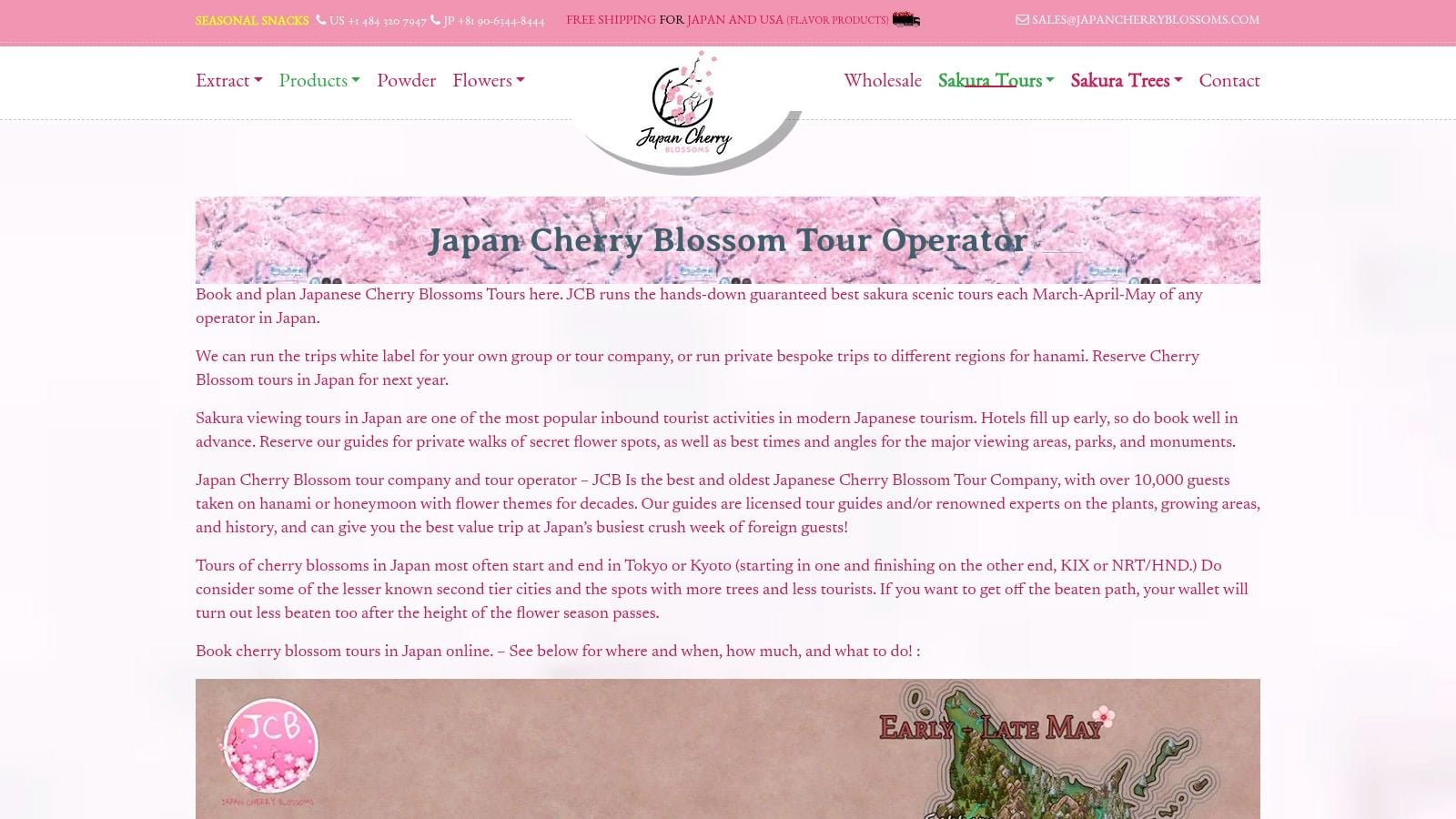 Japan Cherry Blossoms JCB Private Customisable Hanami Tours